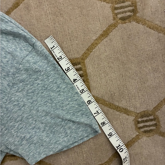 Reiss Short Sleeve Tee Light Blue Marl - Picture 7 of 9